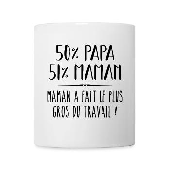 Grenouillere annonce grossesse bébé - Mug blanc - blanc - Devant