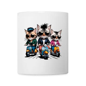 Rocker cats - Mug - white - Front