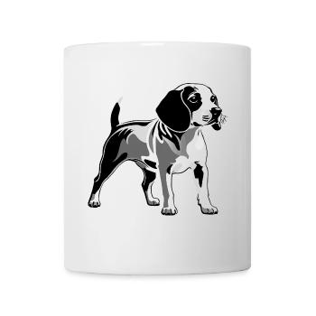 Beagle - Conception de chien de compagnie - Mug blanc - blanc - Devant
