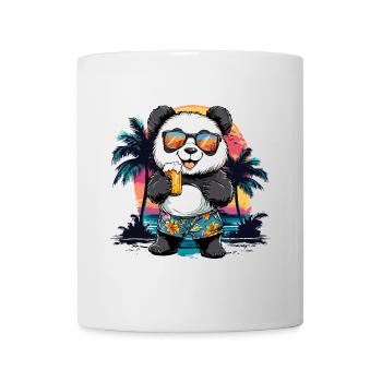 Panda Bier Beer Bär Alkohol Party Sommer Lustig - Tasse - Weiß - Vorne