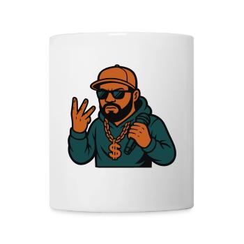 Rapper – mic in hand, style in the blood - Mug - white - Front