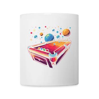 Billard Cartoon Stil - Tasse - Weiß - Vorne