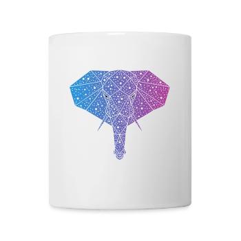 Galaktischer Elefant - Tasse - Weiß - Vorne