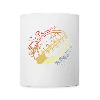 Rugby Ball Vintage Look - Tasse - Weiß - Vorne