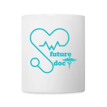 Medizinische Zukunftsvision Herzstethos - Tasse - Weiß - Vorne