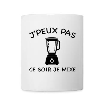 Ich kann heute Abend nicht, ich mixe - Tasse - Weiß - Vorne