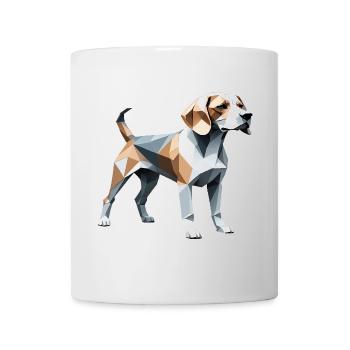 Beagle - Haustier Hund Design - Tasse - Weiß - Vorne