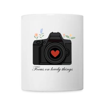 Camera Love – Design pour les amateurs de photographie - Mug blanc - blanc - Devant