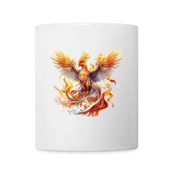 Phénix Phénix Feu Flammes Oiseau Mythologie - Mug blanc - blanc - Devant