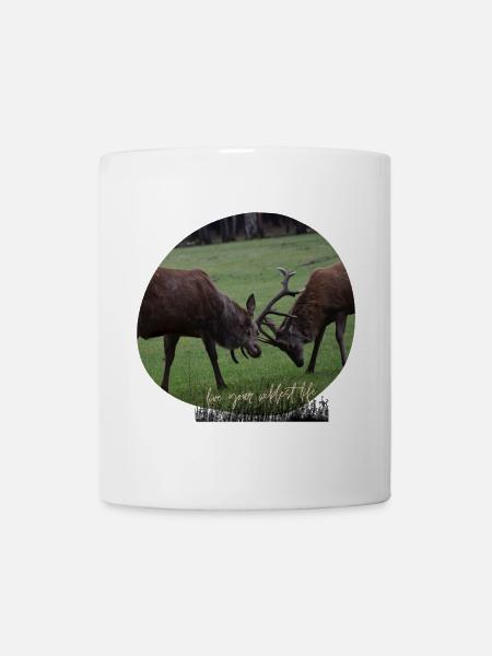 Rotwild-Liebe - Tasse - Weiß