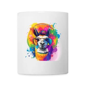 llama,graffiti,painting,colorful - Mug - white - Front
