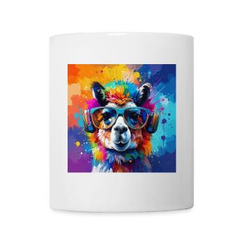 llama,graffiti,painting,colorful - Mug - white - Front