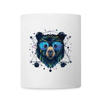 Bear,graffiti,painting,colorful,planets - Mug - white - Front