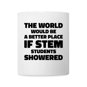 STEM Students Shower Humor & Funny For Students - Mug blanc - blanc - Devant