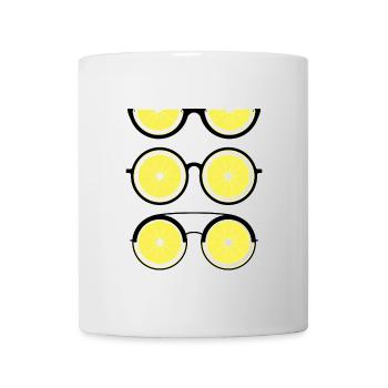 Lemon Lenses (Black) - Mug - white - Front