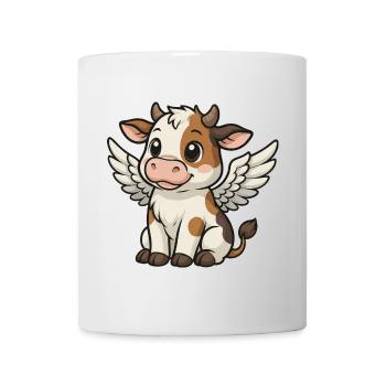 Vache Ange Taureau - Mug blanc - blanc - Devant