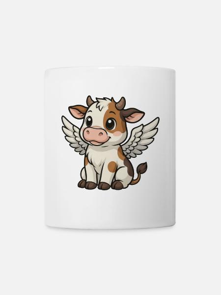 Kuh Engel Bulle - Tasse - Weiß