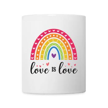 Mois de la fierté LGBT - Love is Love - Mug blanc - blanc - Devant