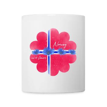 Norway Norway Flag Flowers - Mug - white - Front