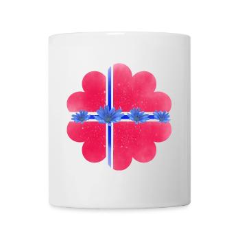 Norway Flowers Norway Flag Chicory - Mug - white - Front