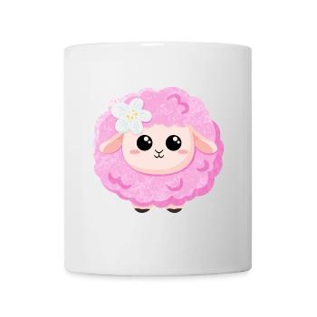 Cute Pink Sheep - Mug - white - Front