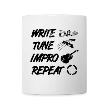Gitarrist Zeitplan - Tasse - Weiß - Vorne