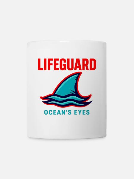 Rettungsschwimmer-Hemd Ocean Eyes - Tasse - Weiß