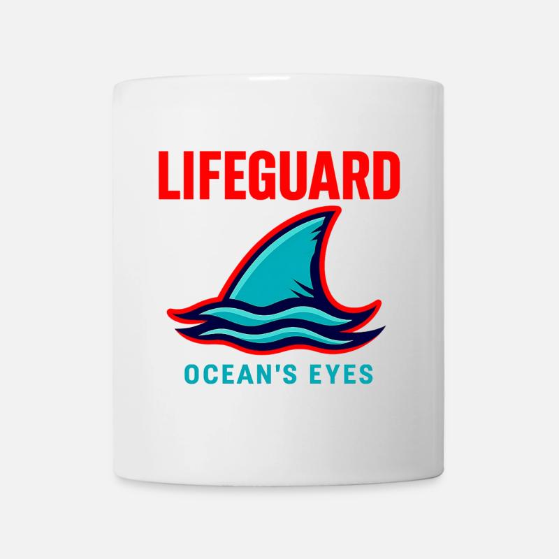 Rettungsschwimmer-Hemd Ocean Eyes - Tasse - Weiß