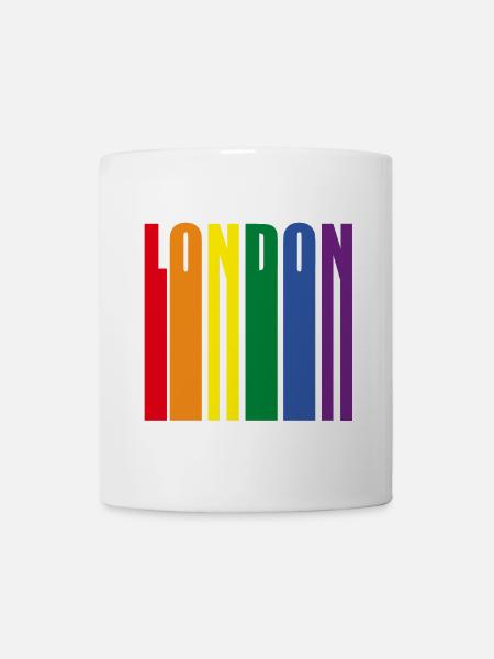London Rainbow Pride LQBT - Mug - white