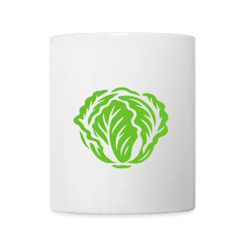Salat - Angry vegan - Vegane Ernährung - Tasse - Weiß - Vorne