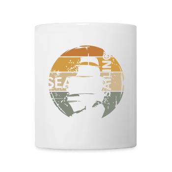 Sea Sailing Retro Design – Maritime Motif - Mug - white - Front
