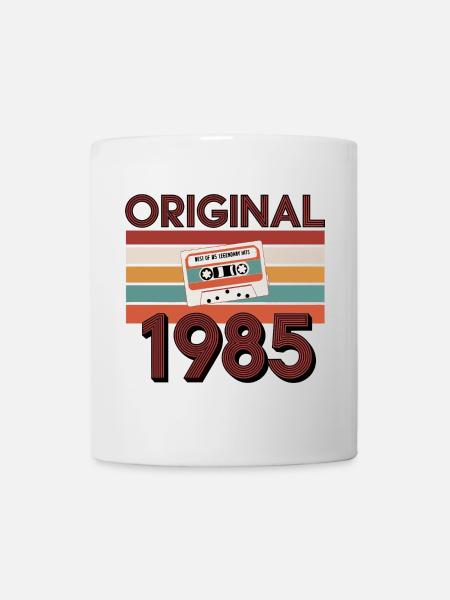 Original 1985 Vintage Anniversaire Rétro Vintage - Mug blanc - blanc