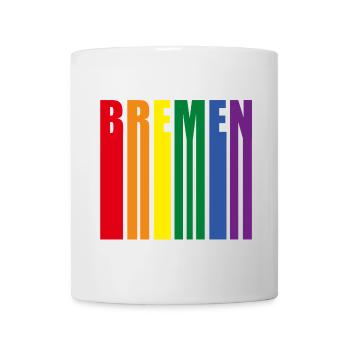 Cadeau de la fierté arc-en-ciel de Brême - Mug blanc - blanc - Devant