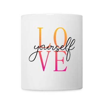 Love yourself / Selbstliebe / Liebe dich selbst - Mug - white - Front