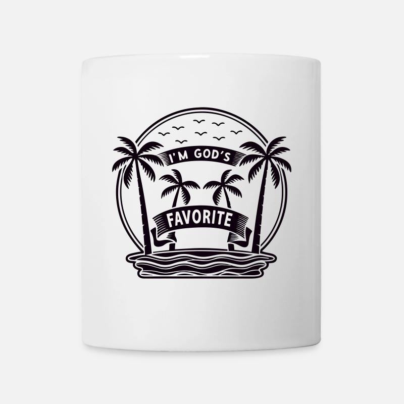 I'm God's favorite (Vectorgraphic) - Tasse - Weiß