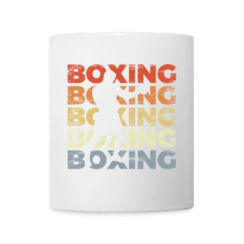 Vintage Boxen - Tasse - Weiß - Vorne