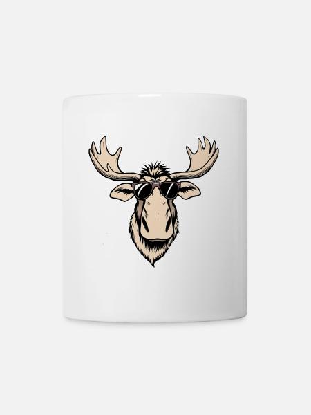 Elch - Tasse - Weiß