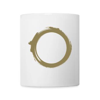 Black Hole Universe Silhouette Minimal Physics - Mug - white - Front