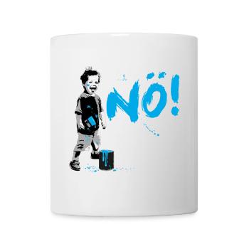 Boy Power NO Frecher Junge Protest Statement - Tasse - Weiß - Vorne
