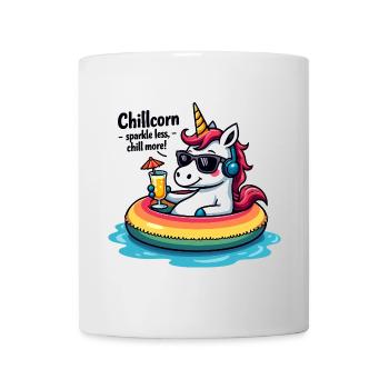 Chillcorn – sparkle less, chill more - Mug - white - Front