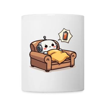 Energiespar-Roboter - Tasse - Weiß - Vorne