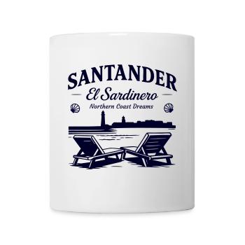 Santander El Sardinero Strand - Traum an der Nordküste - Tasse - Weiß - Vorne