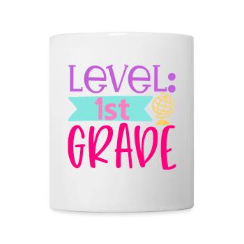 Level 1. Klasse - Schulanfang - Tasse - Weiß - Vorne