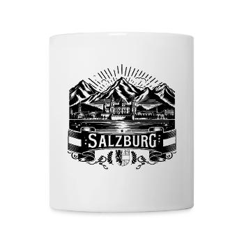 Design de Salzbourg avec armoiries - Mug blanc - blanc - Devant