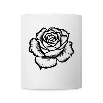 Rose - Cool Botanical Logo - Mug - white - Front