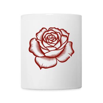 Rose - Logo botanique cool - Mug blanc - blanc - Devant