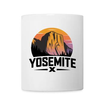 Yosemite X Logo d’extérieur moderne - Mug blanc - blanc - Devant