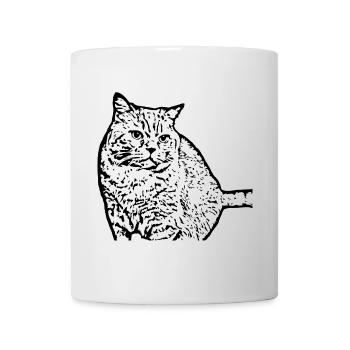 British Shorthair Chat Chat Noir Chats - Mug blanc - blanc - Devant