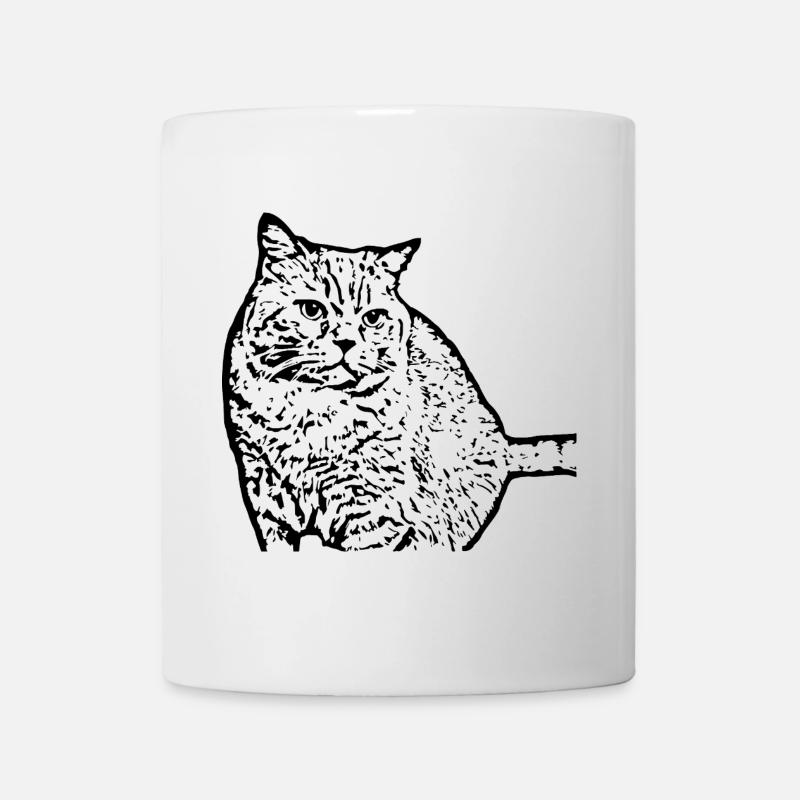 British Shorthair Chat Chat Noir Chats - Mug blanc - blanc