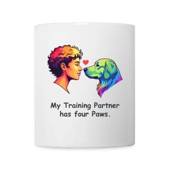 My Training Partner has four Paws - Mug - white - Front